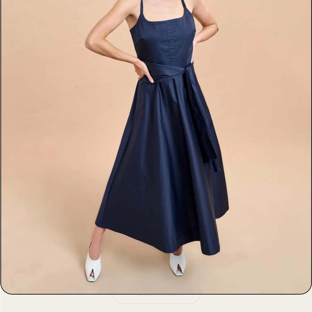 La Ligne Clementine Dress in Midnight Navy Blue